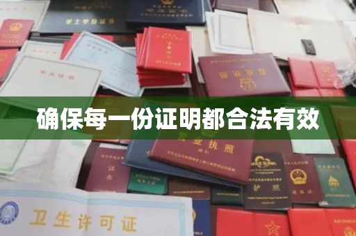 隰县确保每一份证明都合法有效